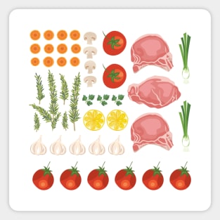 Veggie Flat Lay Magnet